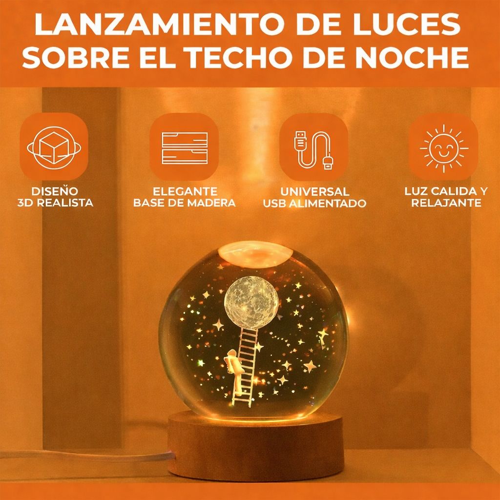 Lámpara Galaxia Giratoria